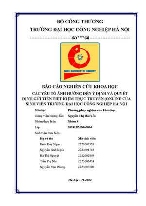 [Solved] theo em cc cu phn quan trng nht ca mt ti nghin cu khoa hc l g ...