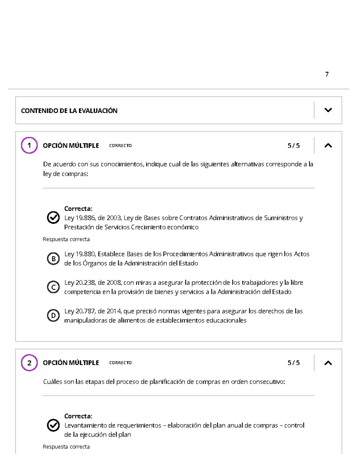 Examen Final 2025: Evaluación de Compras y Contrataciones - Studocu