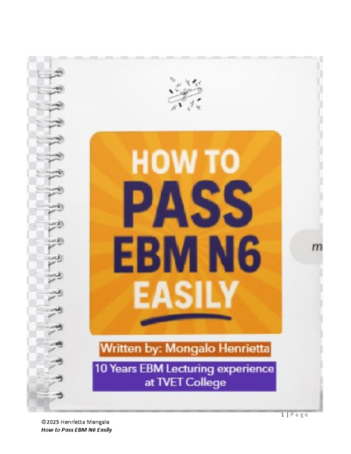 Final EBM N6 Study Guide: Key Concepts & Exam Tips by Henrietta Mongalo ...