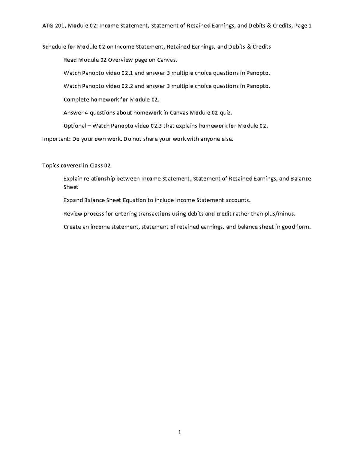 Module 02 Fa22 Sec 01 - Class was online - Schedule for Module 02 on ...