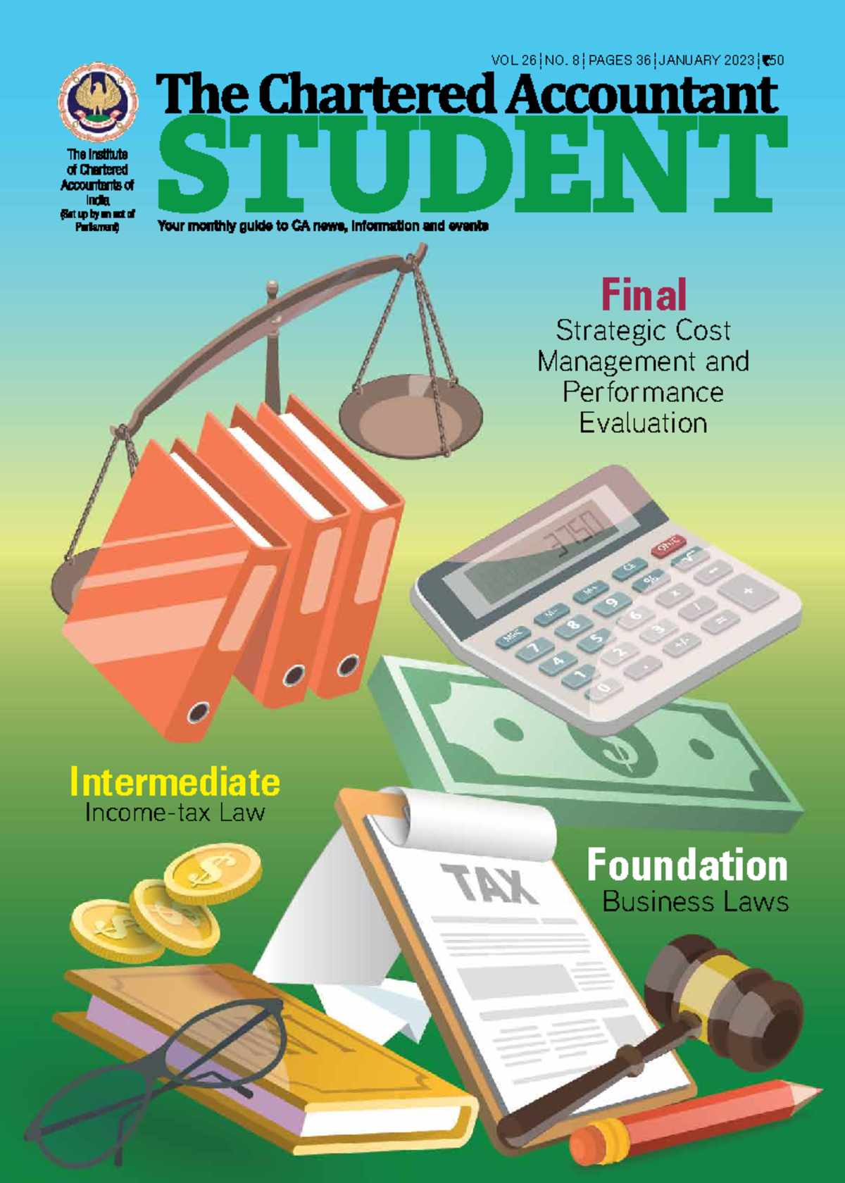 202301 January 2023 - ICAI Student Journal - vol 26 No. 8 pages 36 ...