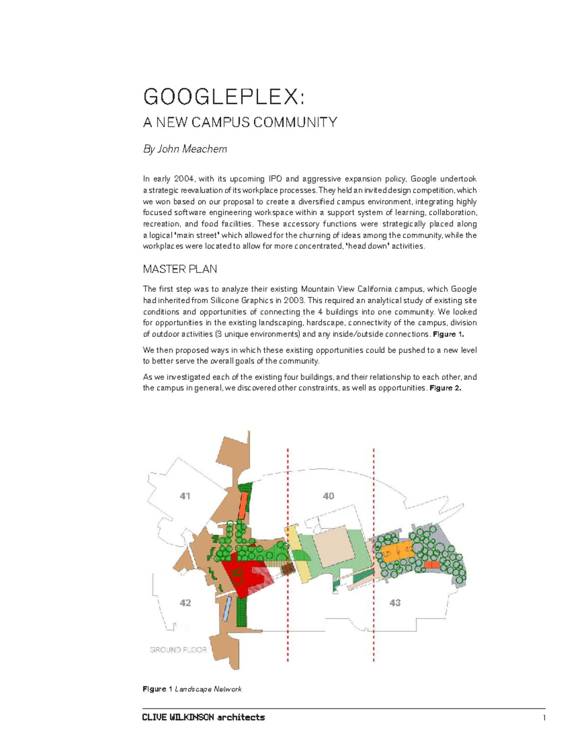 CASE STUDY 1: GOOGLEPLEX CAMPUS COMMUNITY DESIGN ANALYSIS - Studocu