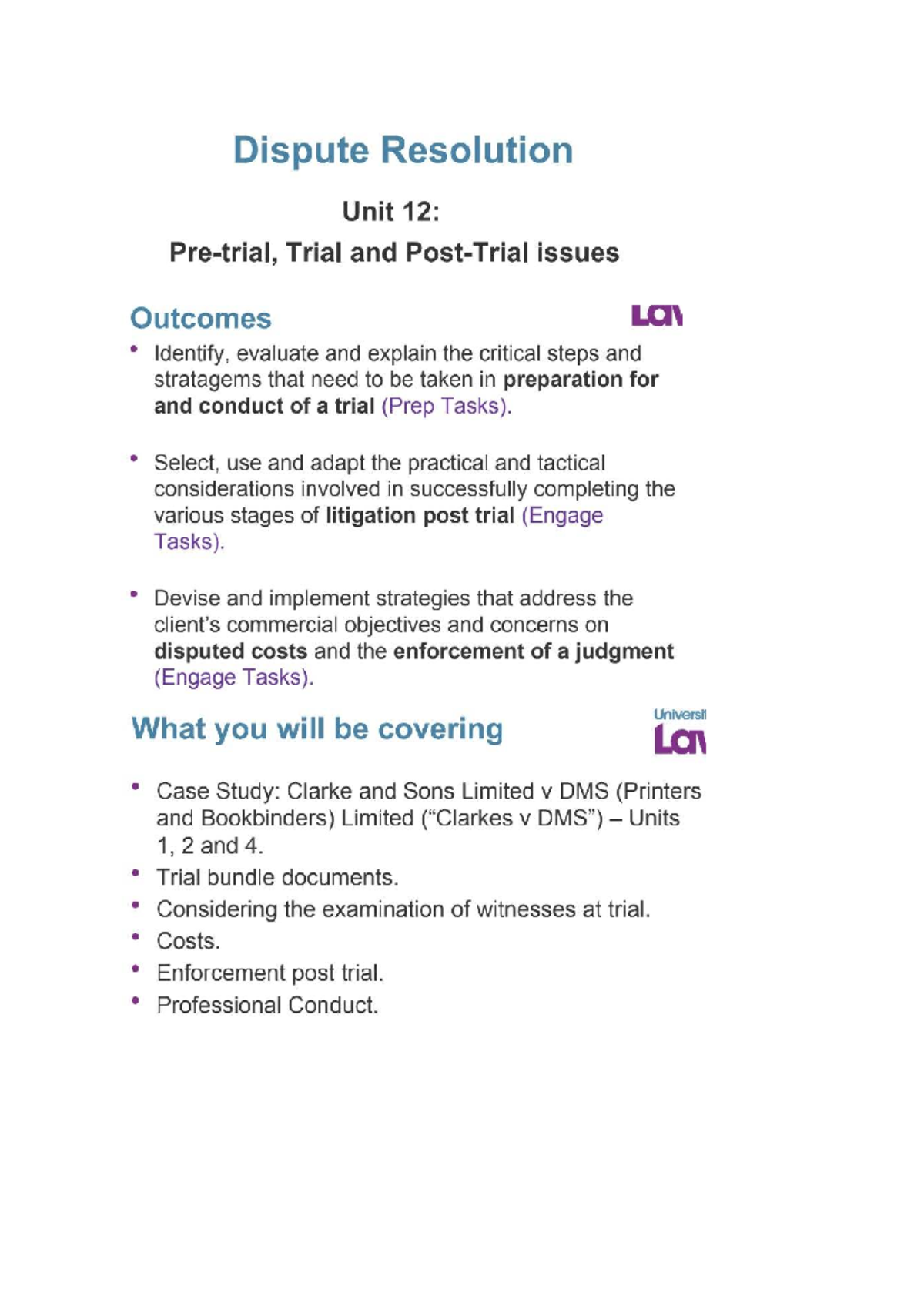 LSSS Unit 12: Comprehensive Guide to Trial & Post-Trial Strategies ...