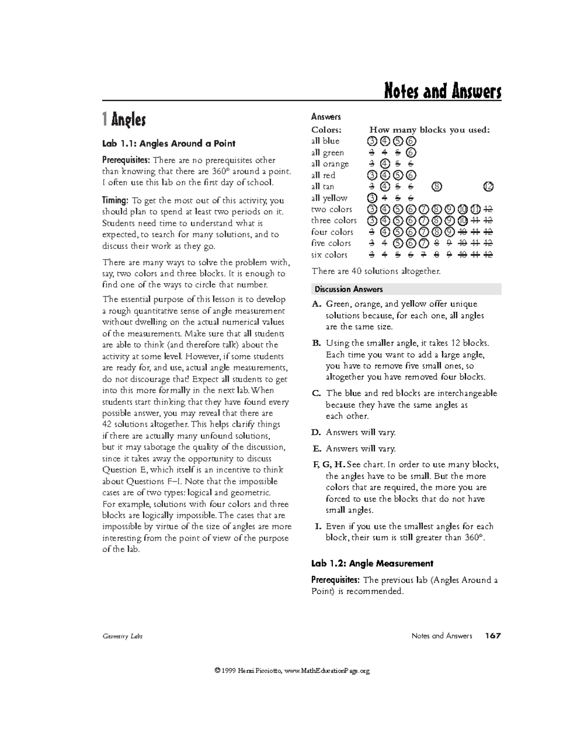 Geometry Lab Notes: Angles, Measurements, and Patterns (MAT 101) - Studocu