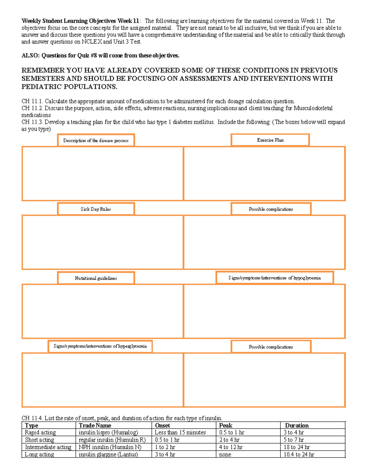 Unit 3, Week 11 Study Guide: Learning Objectives & Key Concepts - Studocu
