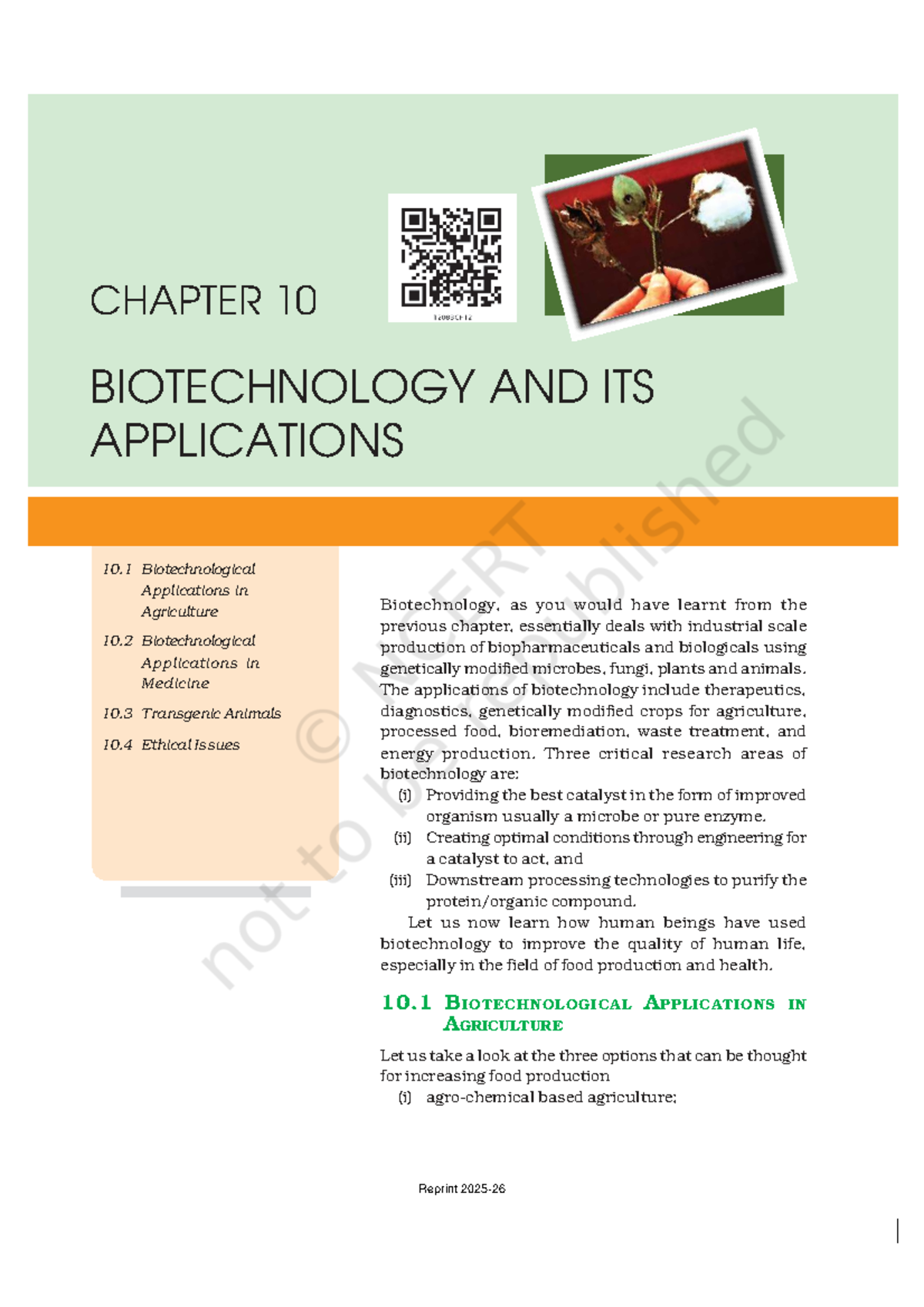 CHAPTER 10: BIOTECHNOLOGY AND ITS APPLICATIONS - LEB0110 Notes - Studocu