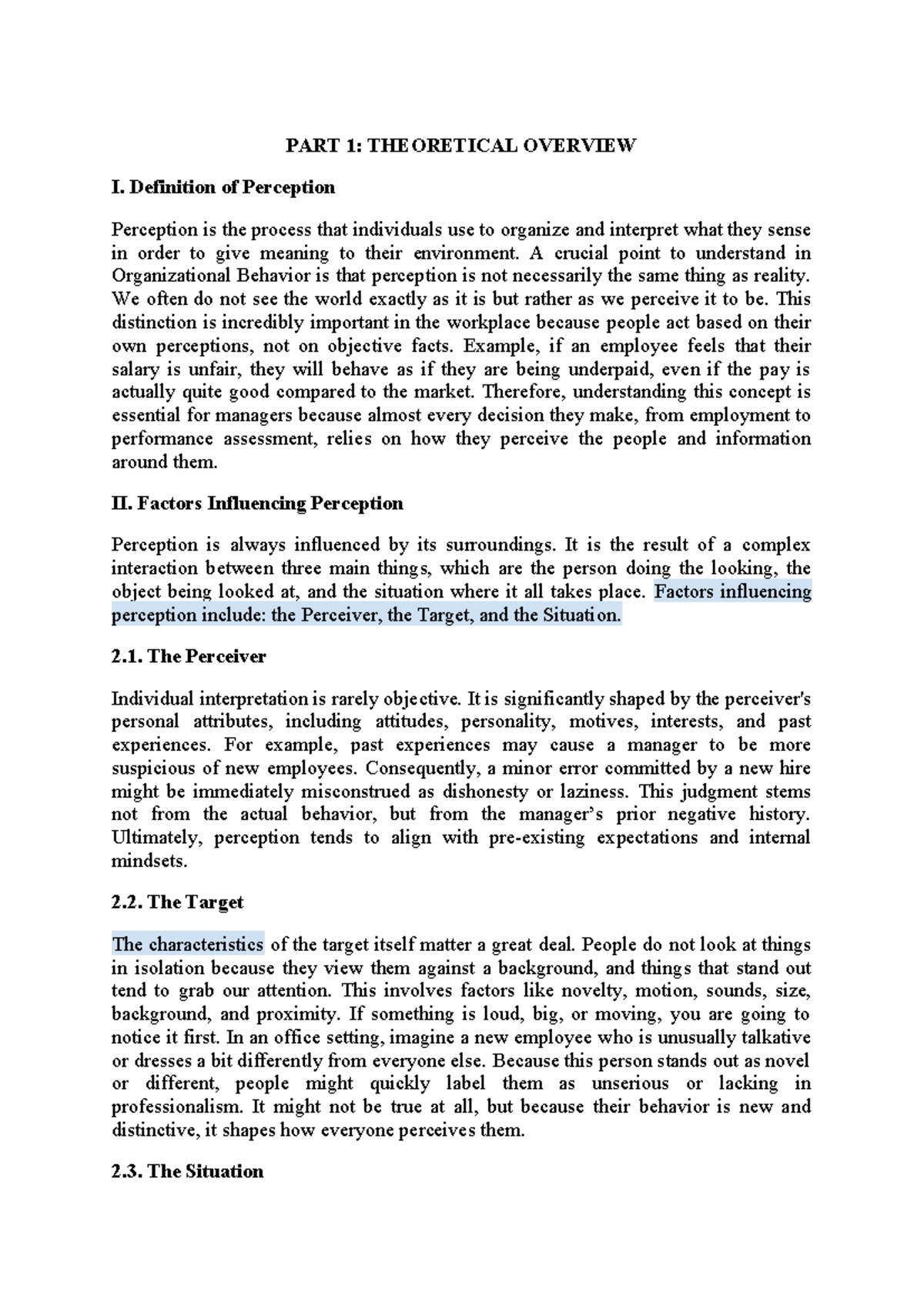 Perception and Individual Decision Making: Insights from OB 101 - Studocu