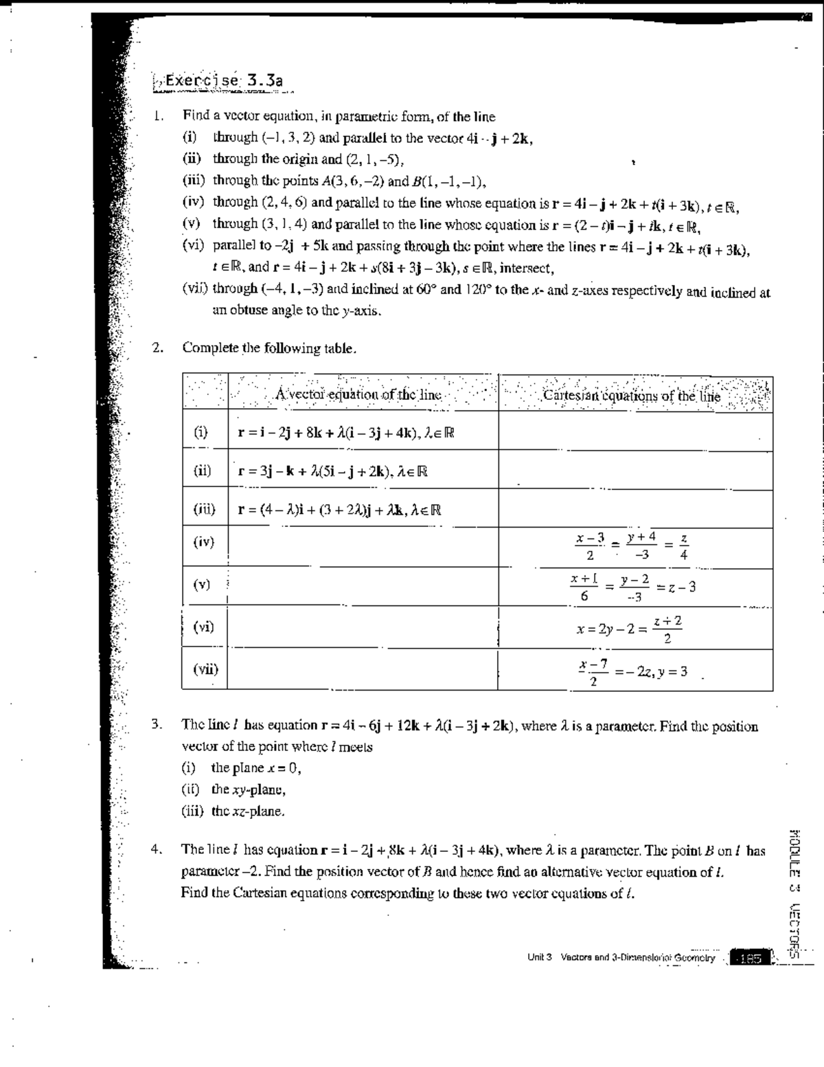 Lines and Planes Problem Set 1 (With Answers) - Mat135H1 - Studocu