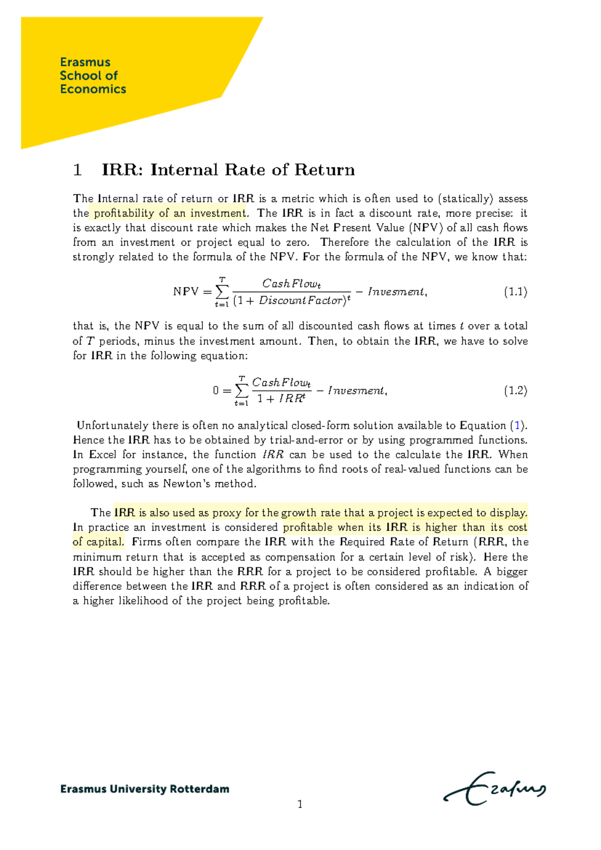 IRR Analysis: Understanding Internal Rate of Return in Investments ...