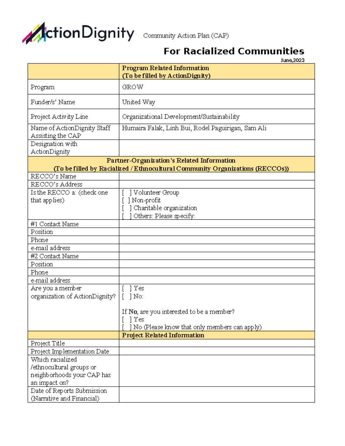 Community Action Plan Final Template for 2024 (Filled) (1) - Community ...