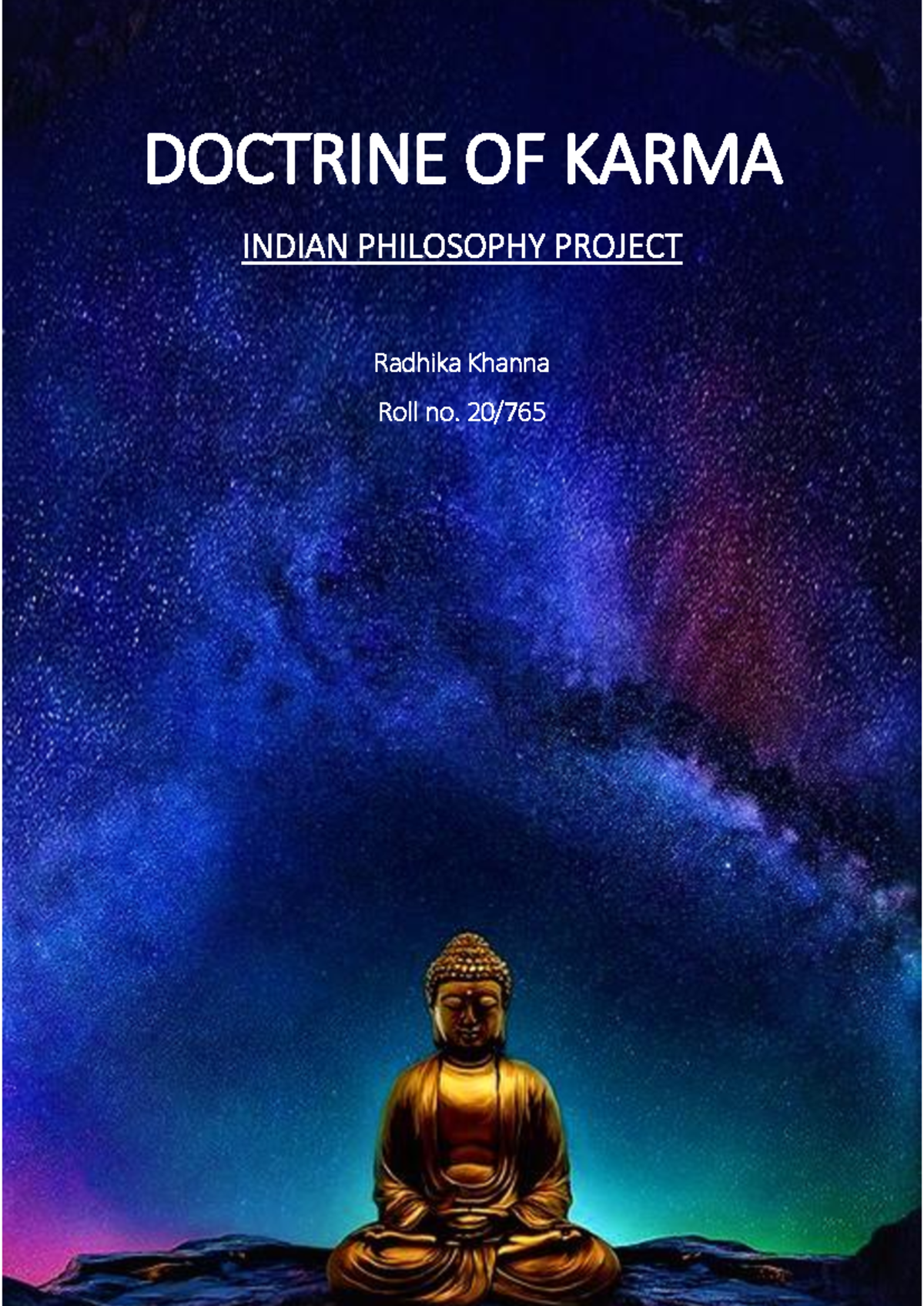 Indian Philosophy Project: An Analysis of Karma in Hinduism, Buddhism ...