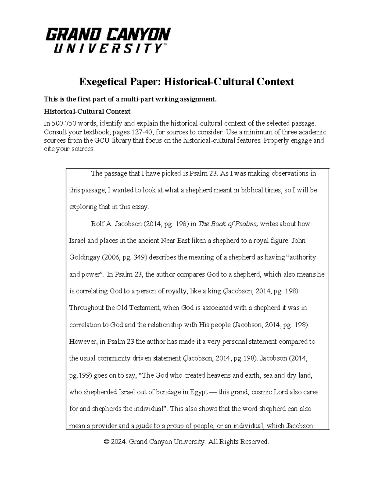 Exegetical Paper - Author, Audience, and Message Template - Exegetical ...