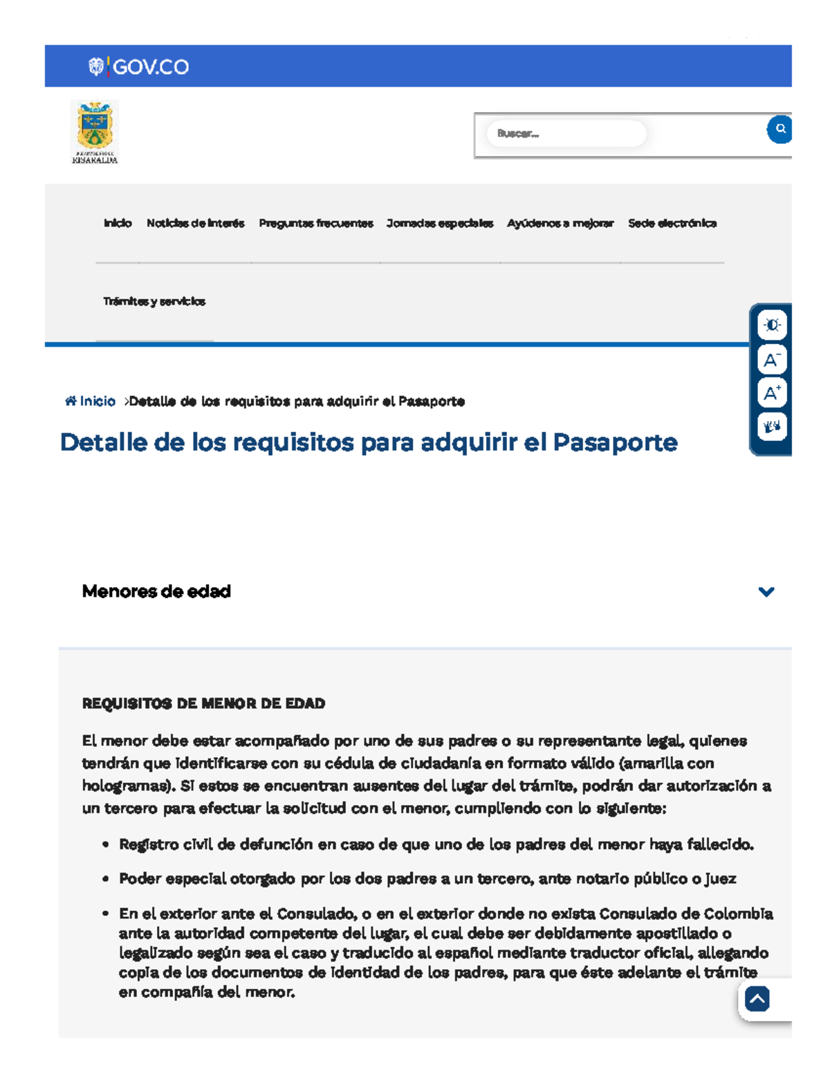 Requisitos para Adquirir el Pasaporte - Menores de Edad - Studocu
