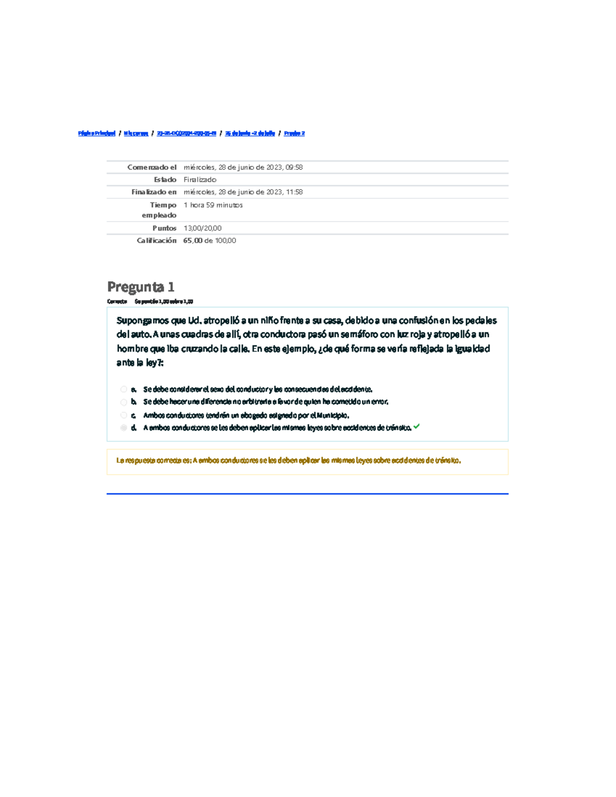 Prueba 2 de Derecho - Examen Final 23-2B-DCO2004-200-05-BI - Studocu