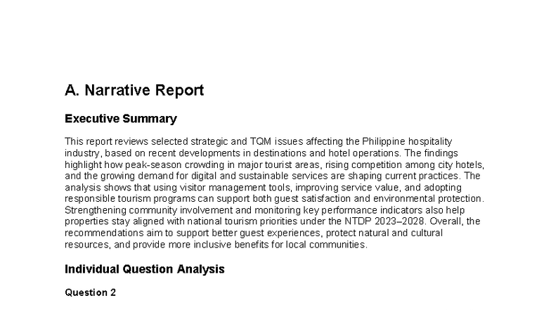 STQM 2023: Strategic TQM Insights for Philippine Hospitality Industry ...