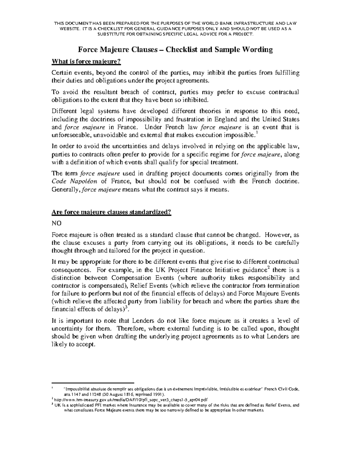 Force Majeure Contract Excellent Law Firm Checklist Examples - WEBSITE ...