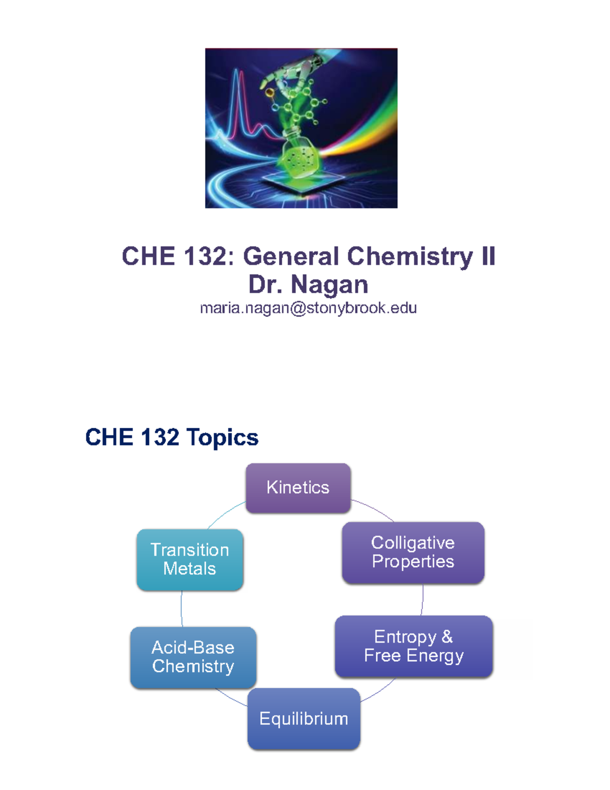 CHE 132: General Chemistry II Lecture Overview & Key Info - Studocu