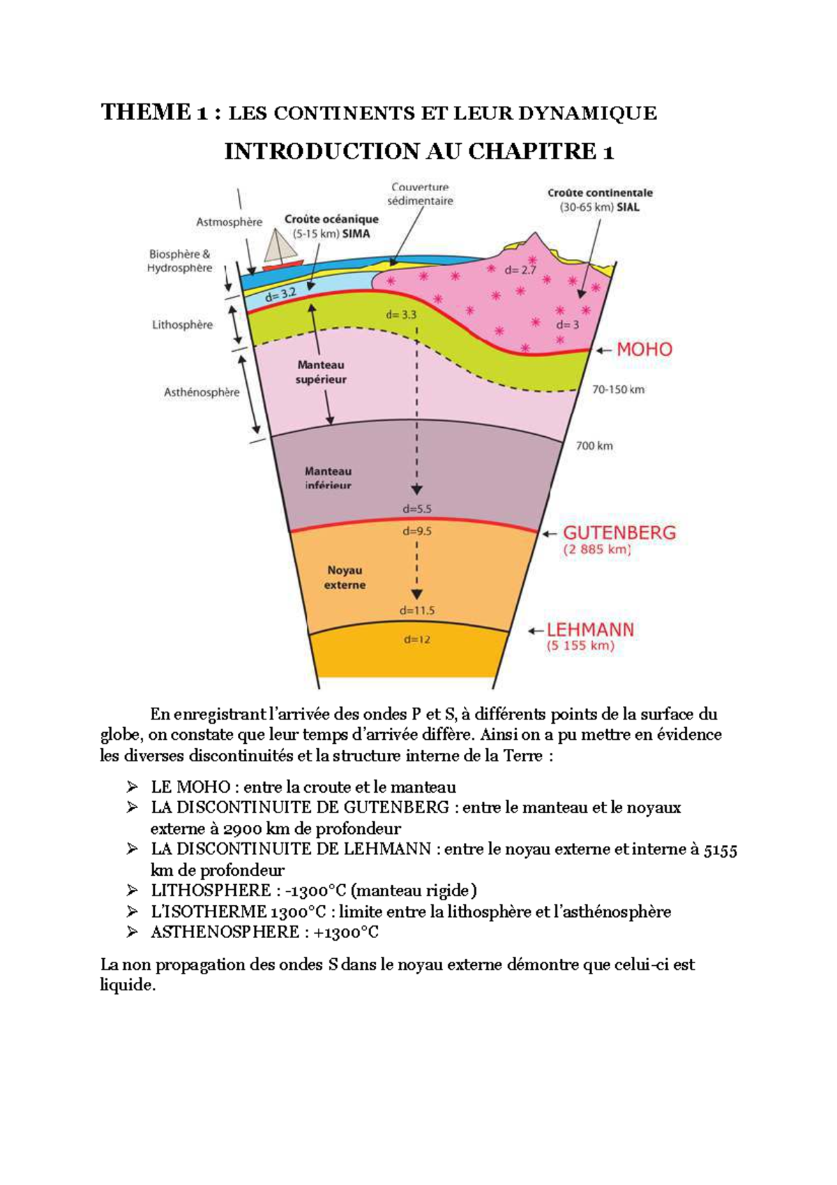 Introduction au Chapitre 1 svt terminale géologie - THEME 1 : LES ...