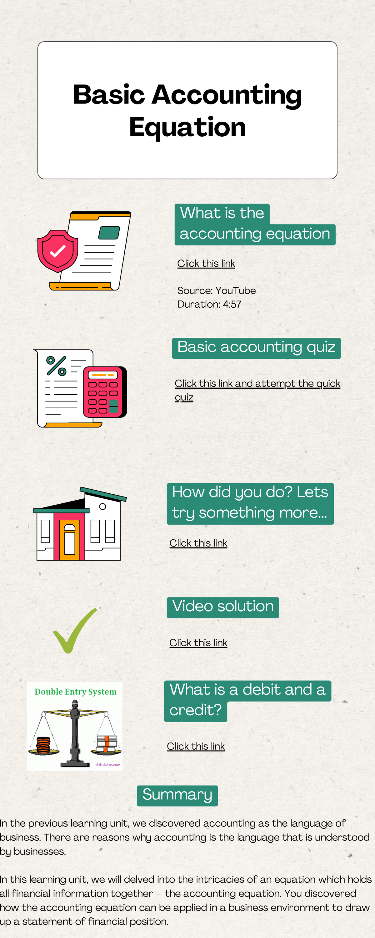 ACCT101 - Basic Accounting Resources & Quiz Preparation Guide - Studocu