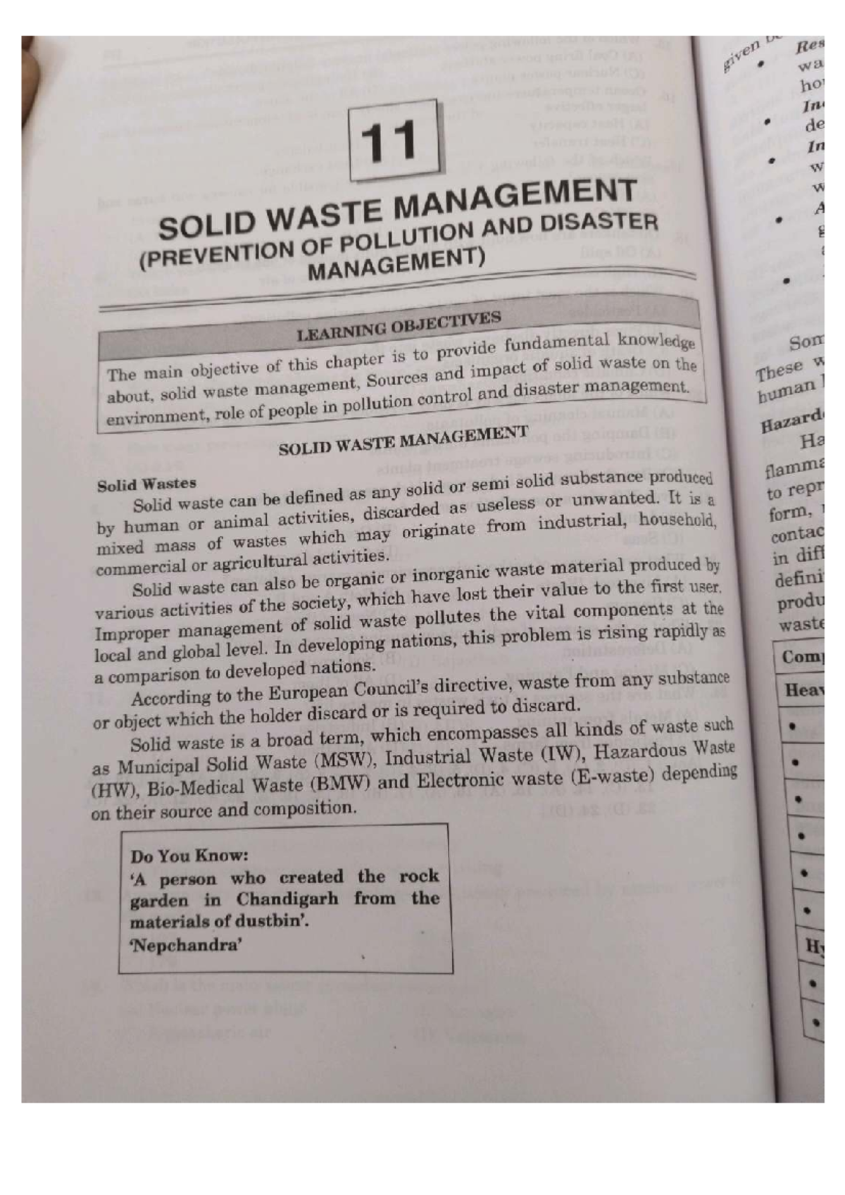 Unit - 4 Solid Waste Management and Disaster Prevention EEE - Studocu