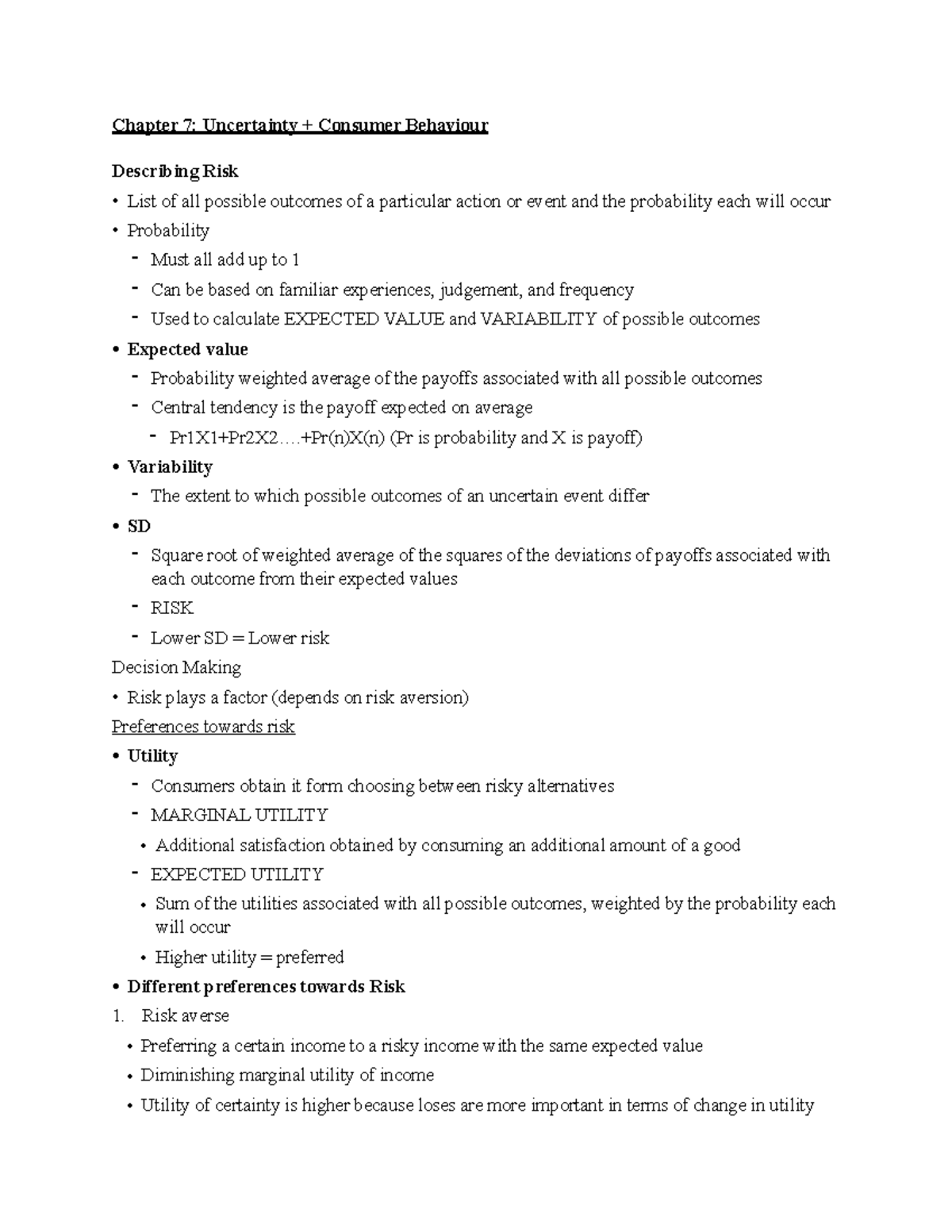 COMM 220 Midterm 2 Study Guide: Consumer Behavior & Financial Systems ...