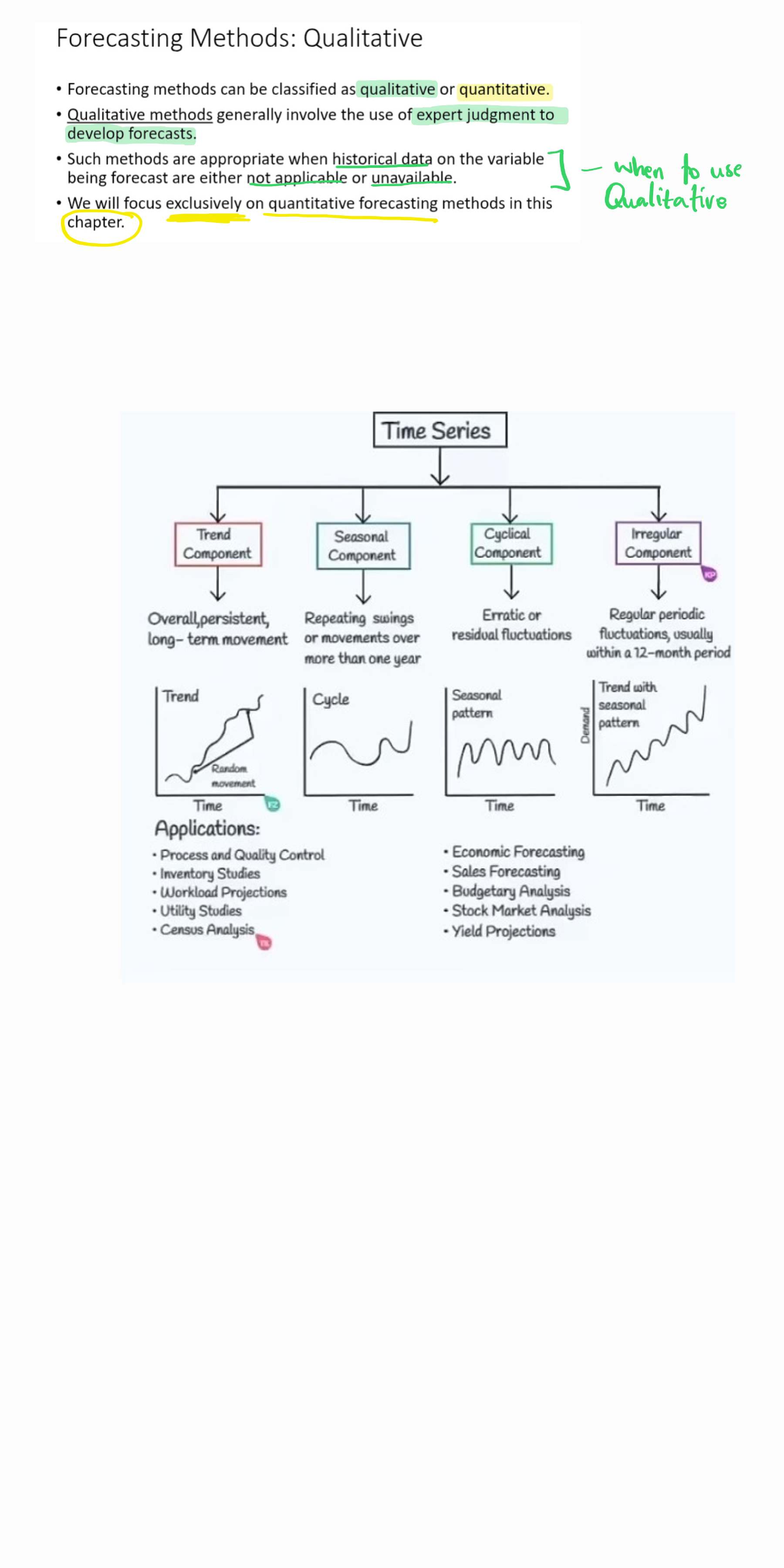 TIME Series Analysis & Forecasting Methods (250526) - Studocu