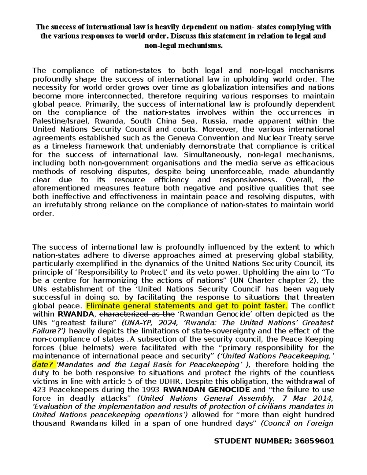 HSC Reflection Scaffold Guide for Module C Writing - Studocu