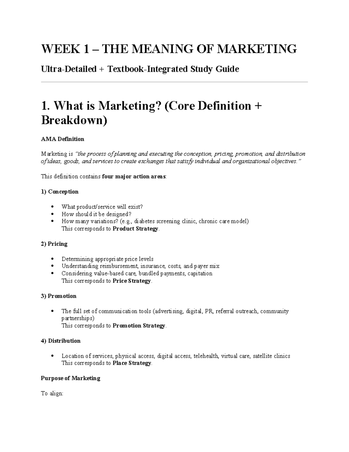 MKTG 5201 Final Exam Study Guide: Marketing Concepts & Strategies - Studocu