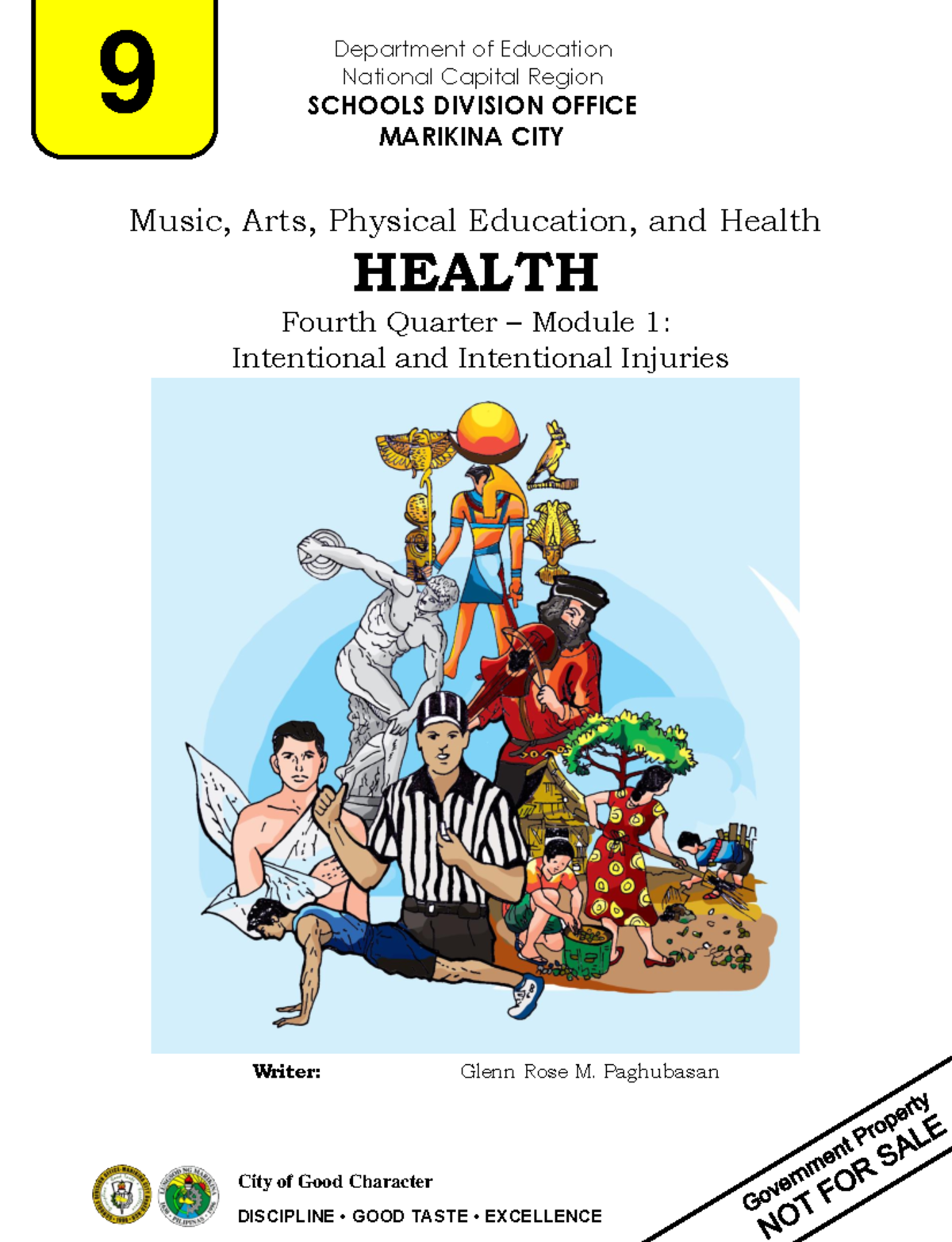 Health-9 Q4 Module 1 - This a document - ####### City of Good Character ...