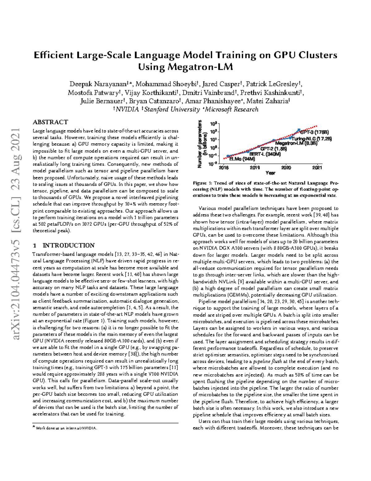 Efficient Language Model Training on GPU Clusters: DPL Notes - Studocu