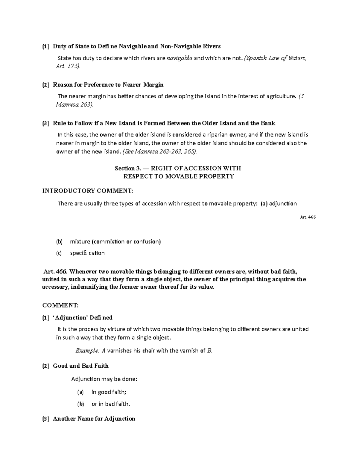 Property law m69 - (1) Duty of State to Defi ne Navigable and Non ...