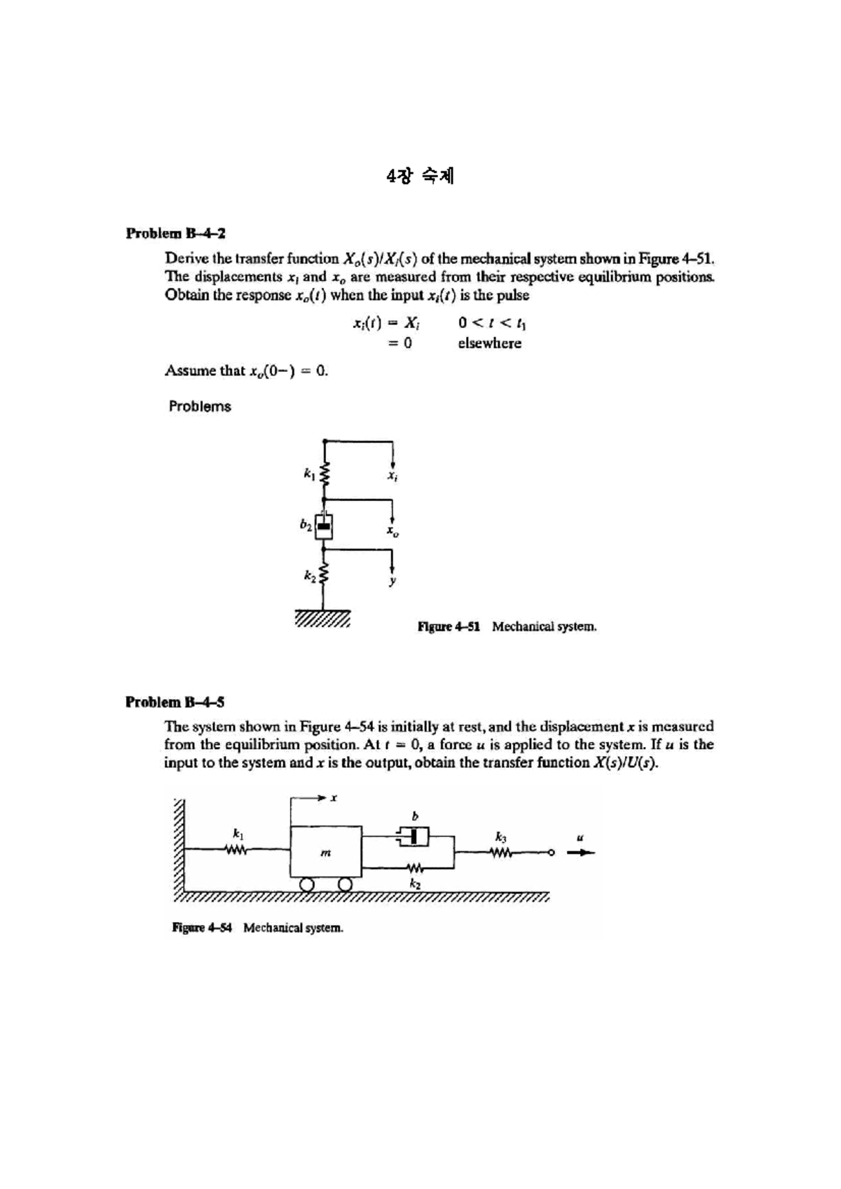 Chapter 4 Homework: Transfer Functions in Mechanical Systems - Studocu