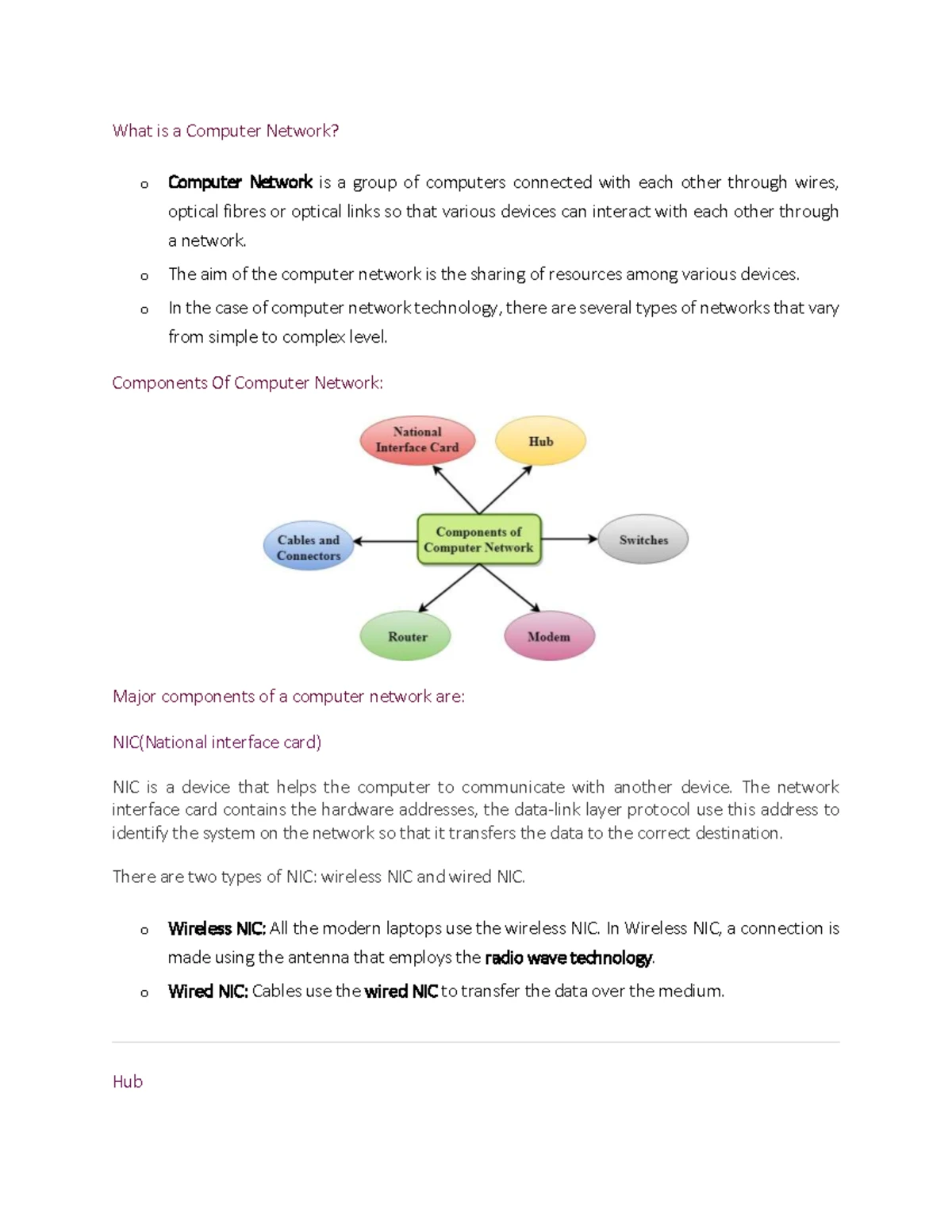Computer internet notes - INTERNET AND EMAIL OBJECTIVES After going ...