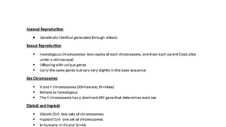 Cell Cycle and Mitosis Overview (BIO 101) - Studocu