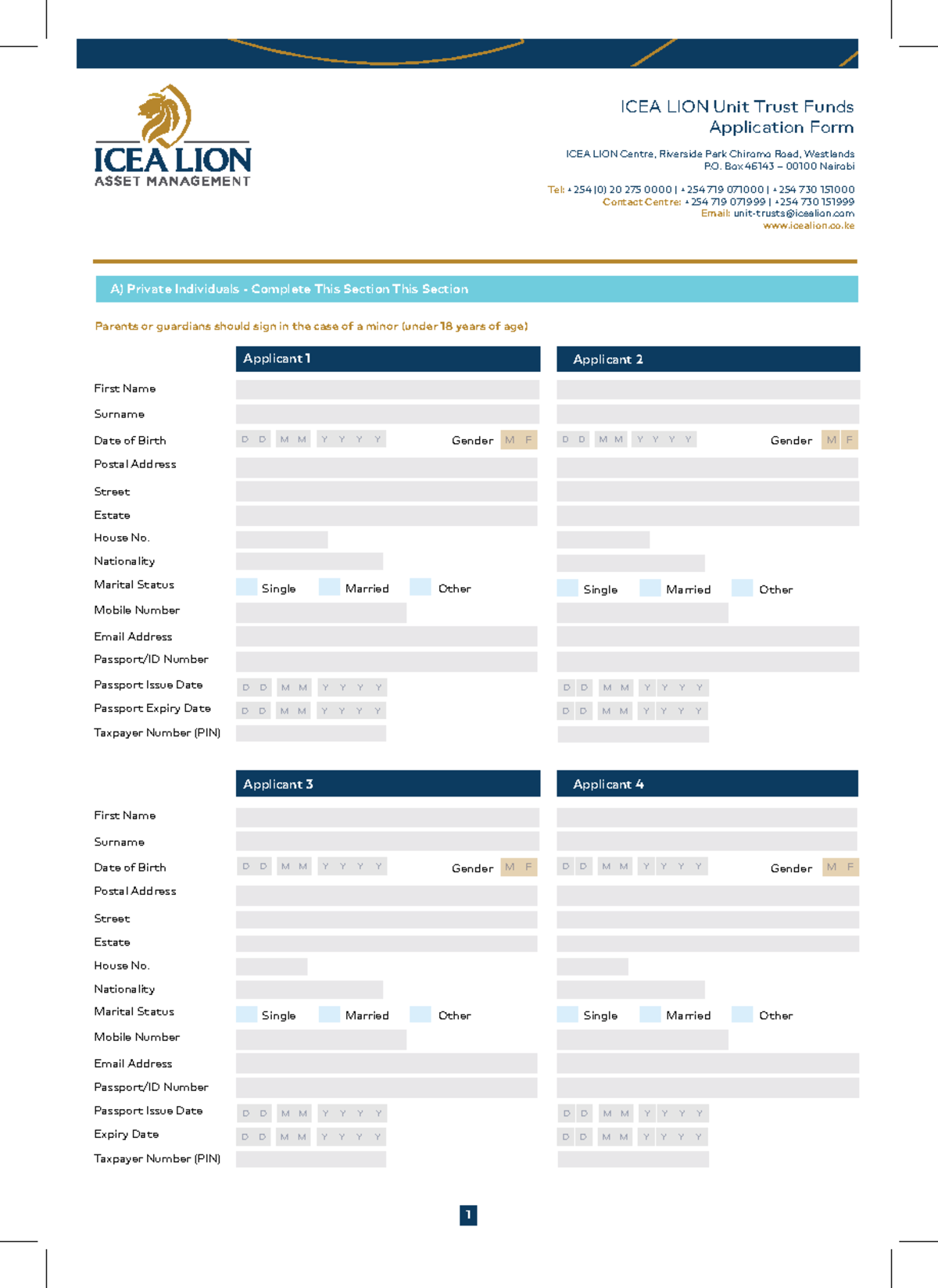 ILAM Unit Trust Funds Application Form - Consolidated - Jul 2023 - Studocu