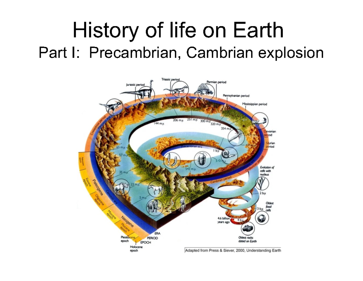 History of life 1 2025 slides - History of life on Earth Part I ...