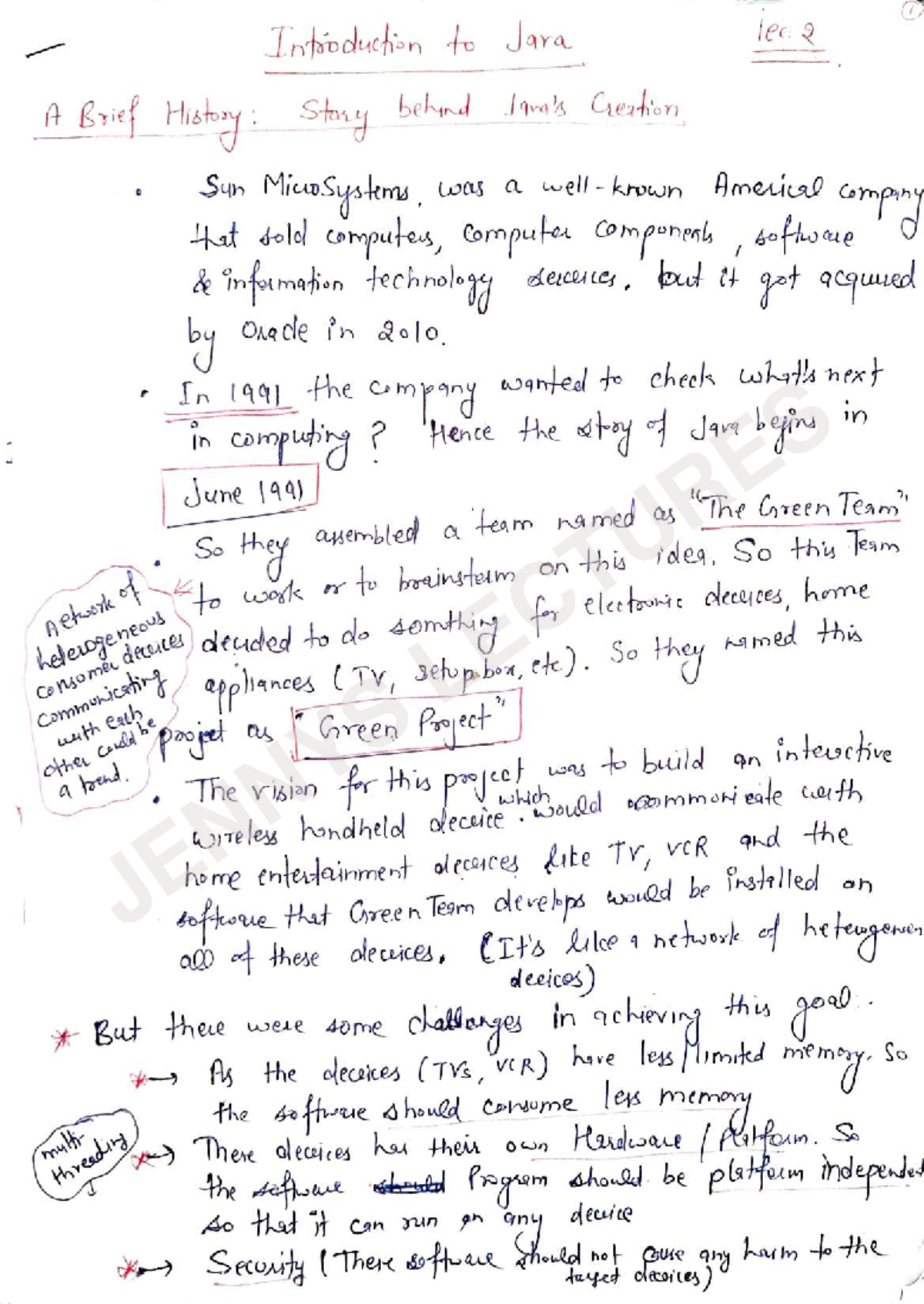 Notes - Introduction to Java (CS101) - Studocu