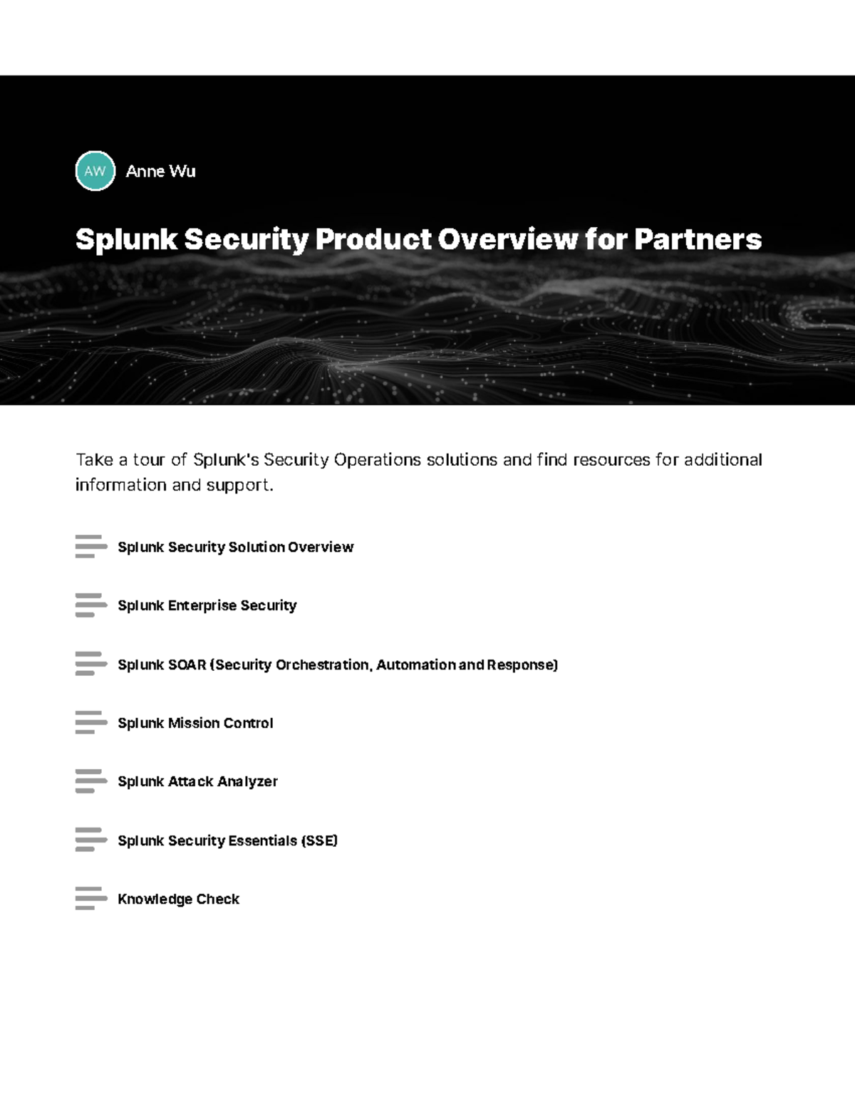 Splunk Security Solutions Overview for Partners: Key Insights ...