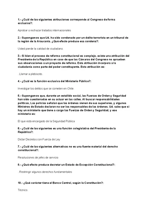 Examen de Derecho Constitucional DCO2004 - Noviembre 2023 - Studocu