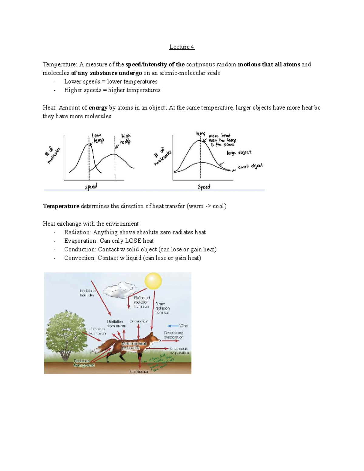 BIO2601 Lecture 4: Temperature and Its Impact on Metabolism - Studocu