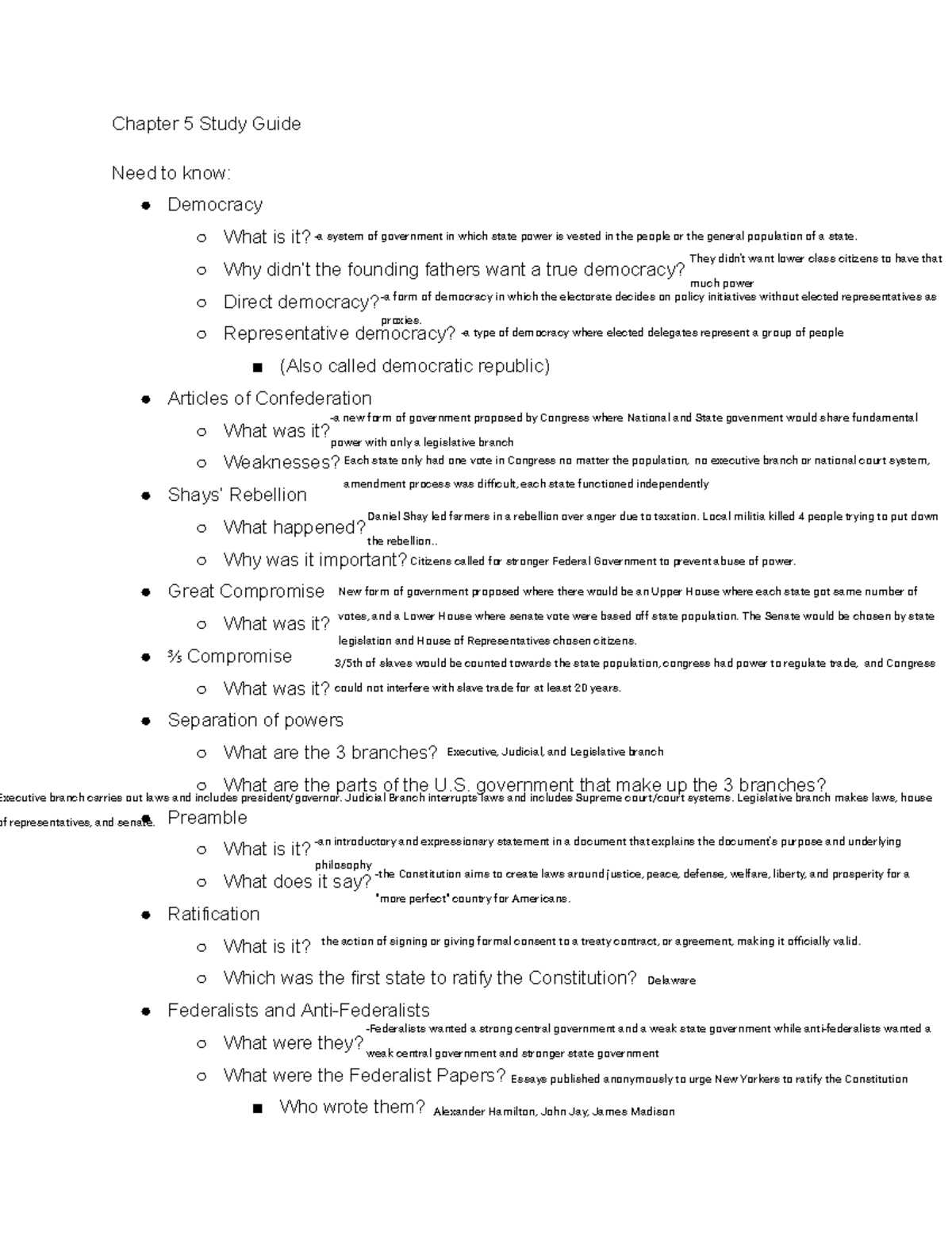 Chapter 5 Study Guide: Key Concepts in American Democracy - Studocu