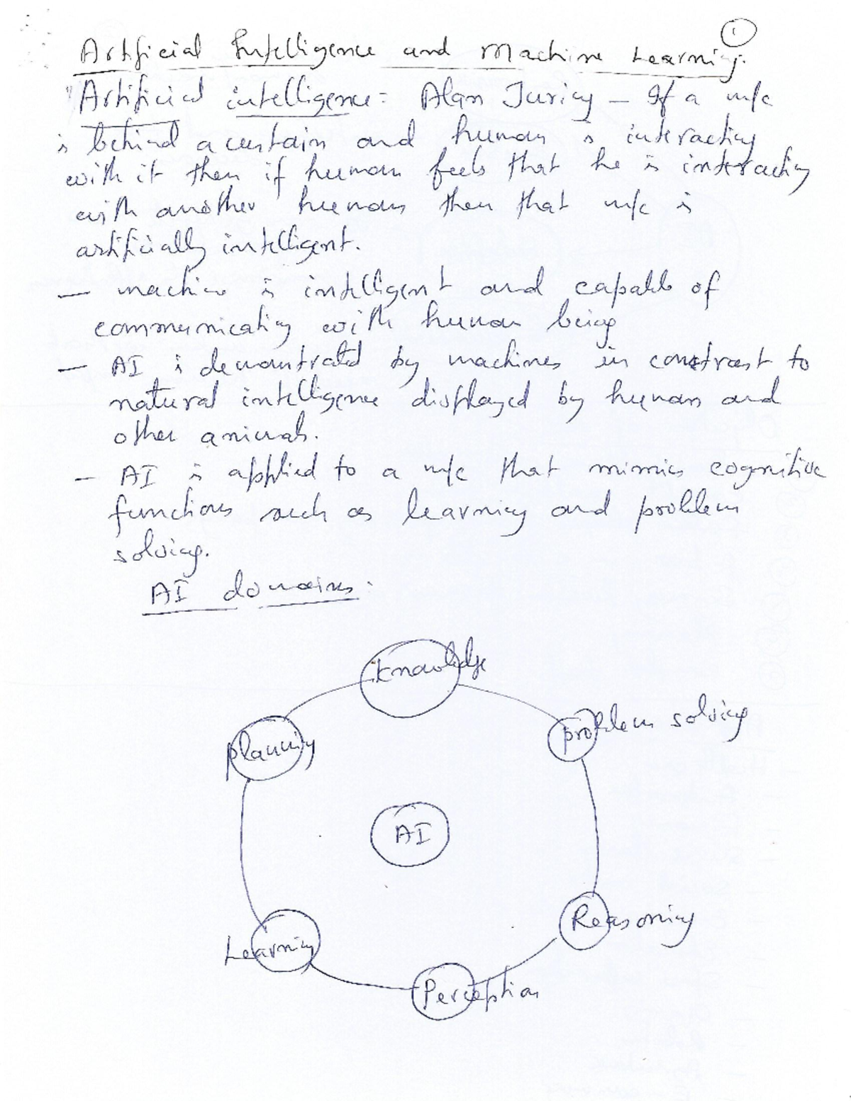AI&ML 101: Comprehensive Notes on Artificial Intelligence and Machine ...