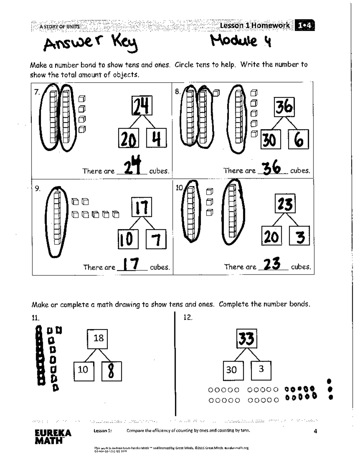 Module 4 Homework Answer Key: A STORY OF UNITS - Studocu