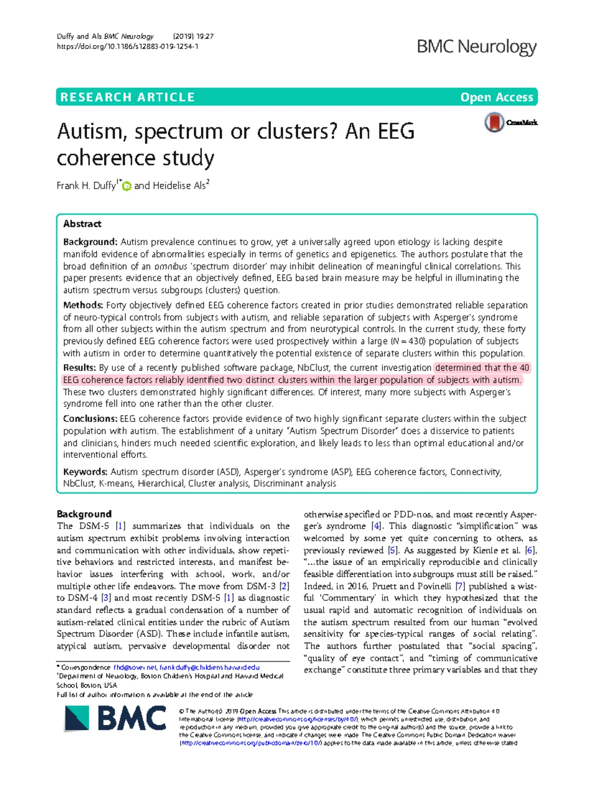 EEG endophenotypes in autism spectrum disorder - Capal a,b ...
