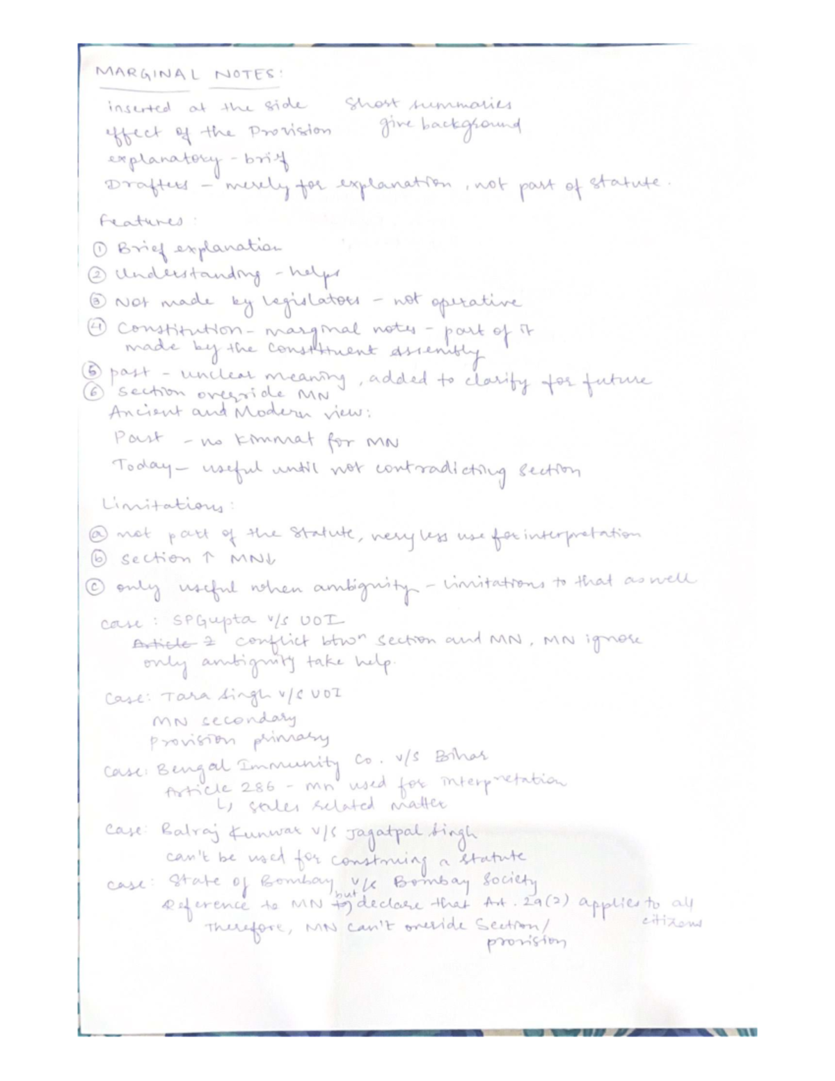 Marginal Notes: Understanding Their Role in Statutory Interpretation ...