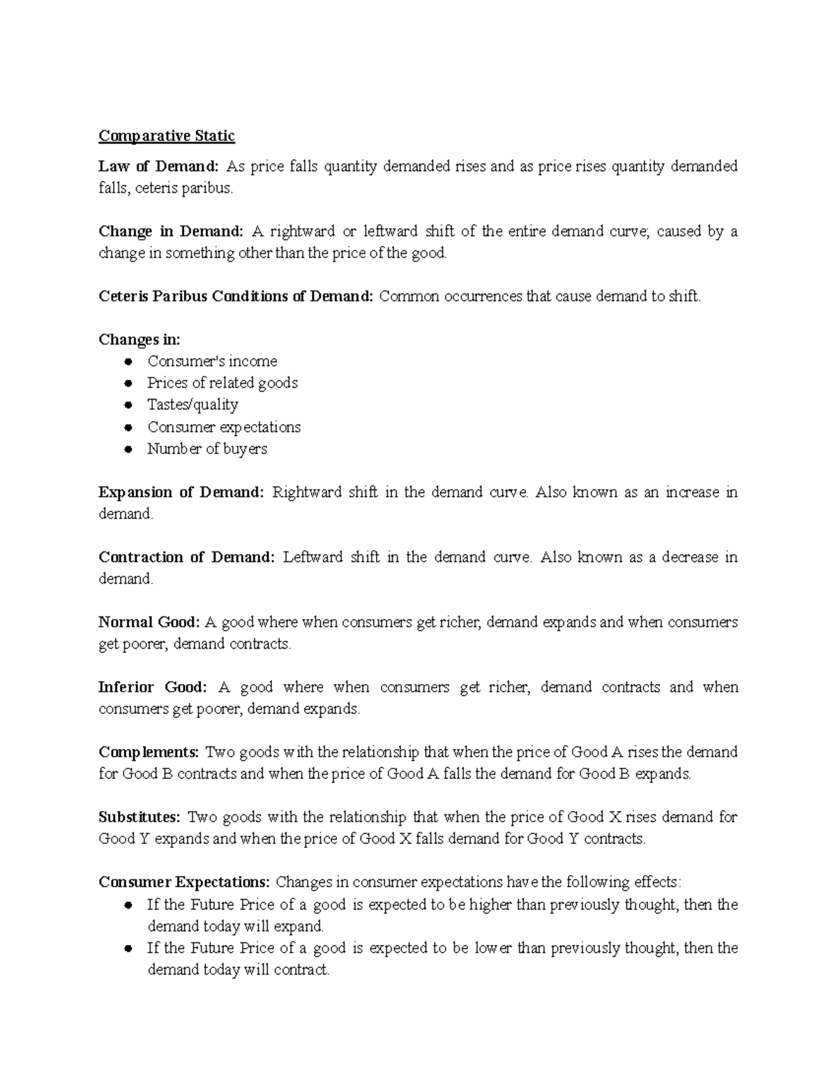 ECON 102 Lecture Notes: Demand & Supply Dynamics Explained - Studocu