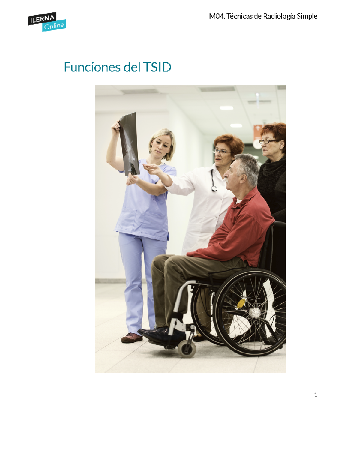Funciones del TSID en M04: Técnicas de Radiología Simple - Studocu