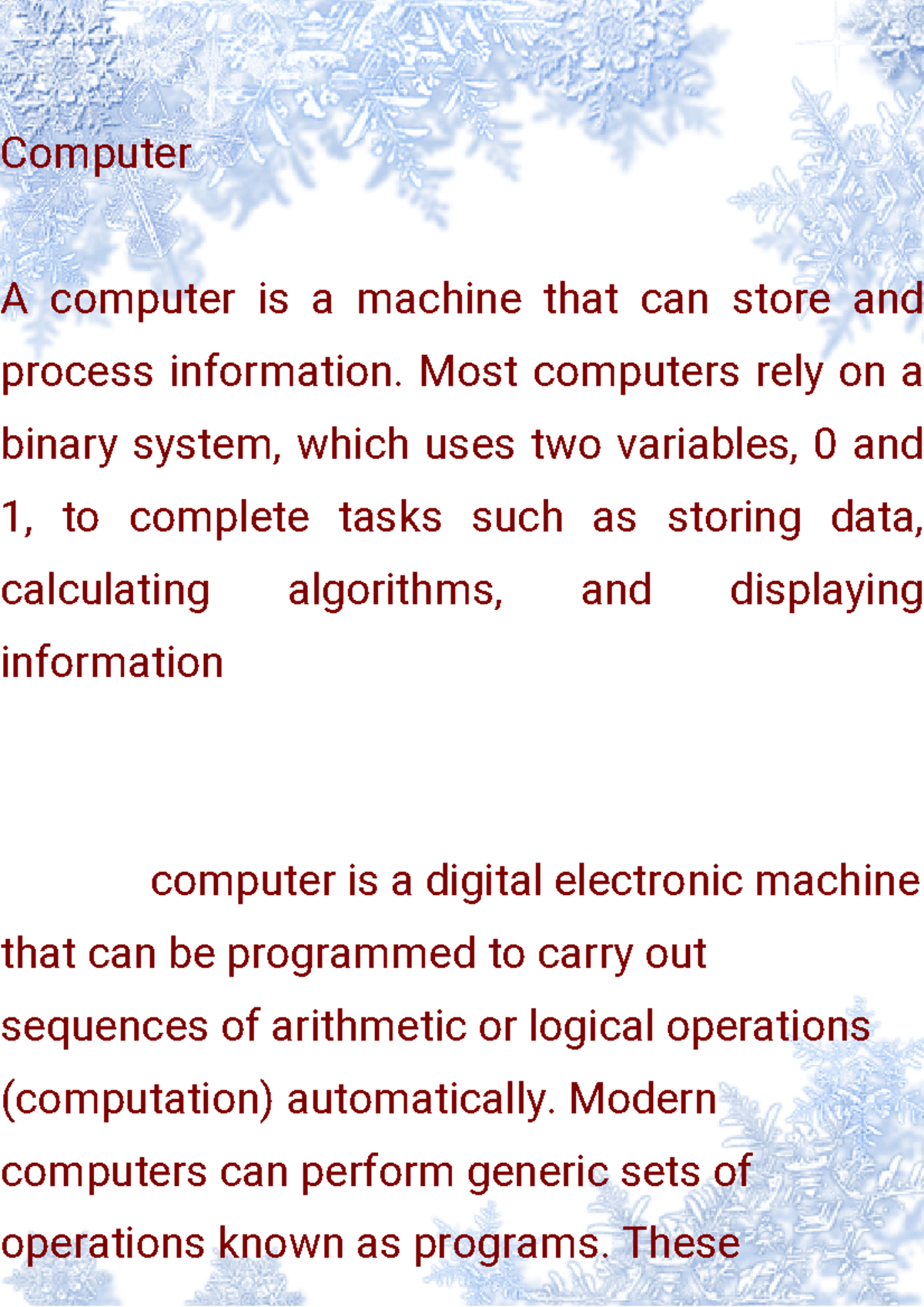 CS101: Intro to Computers - Key Concepts and Historical Overview - Studocu