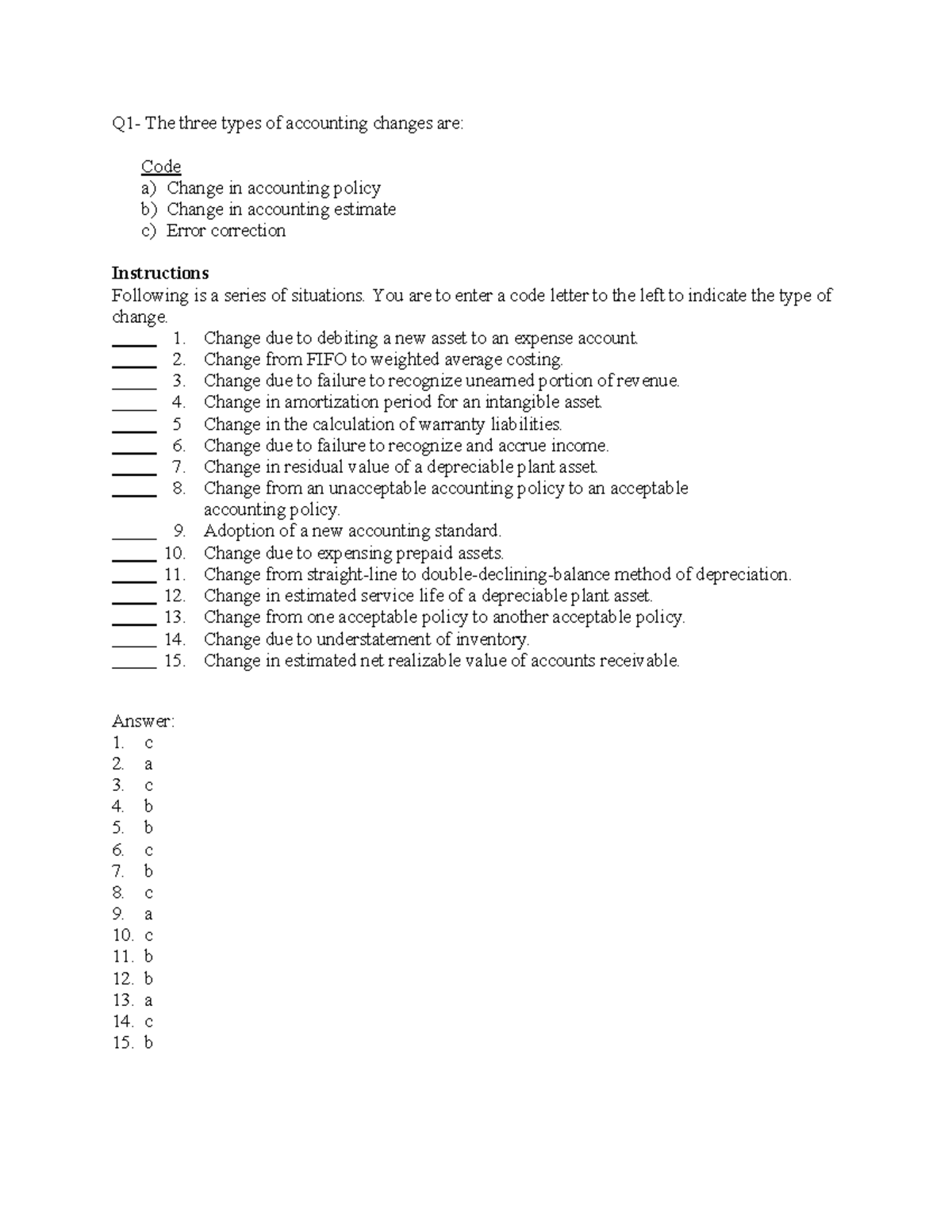 Solutions - Prep for Final Exam ACC 101 - Studocu