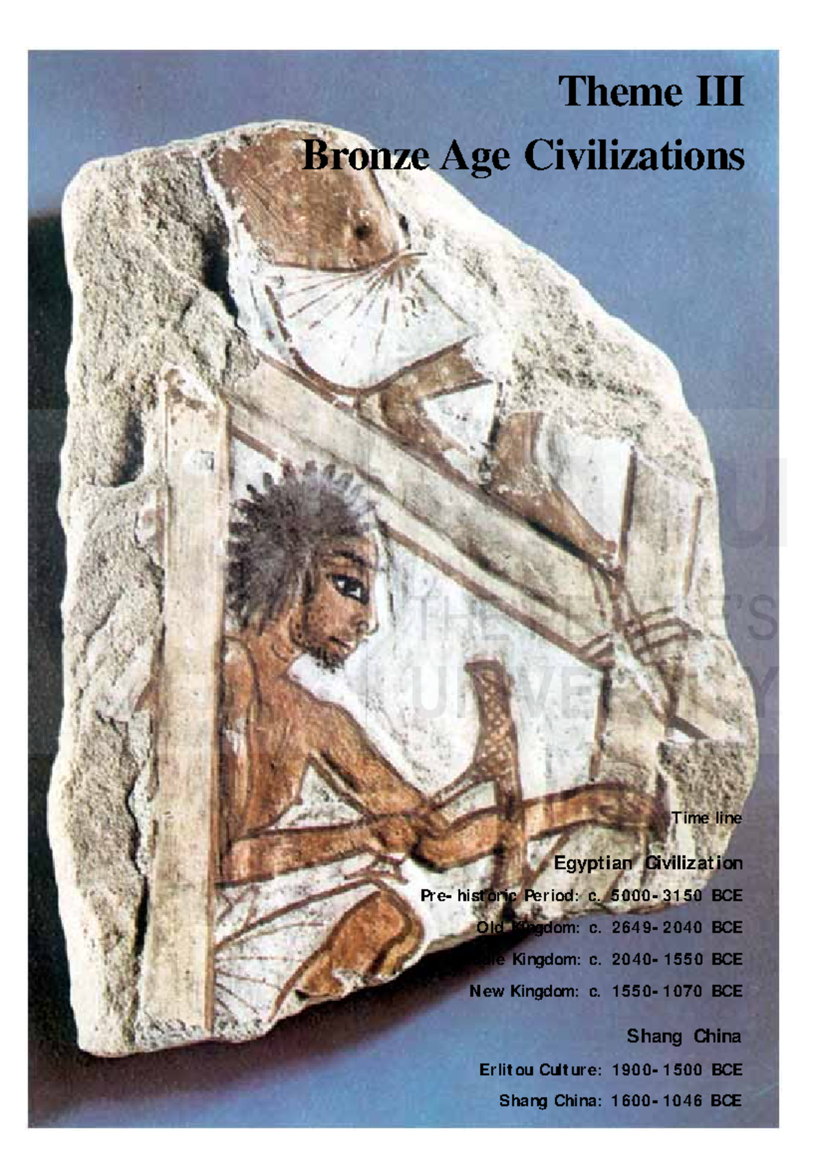 Bronze Age Civilizations: Timeline and Key Features (c. BCE) - Studocu